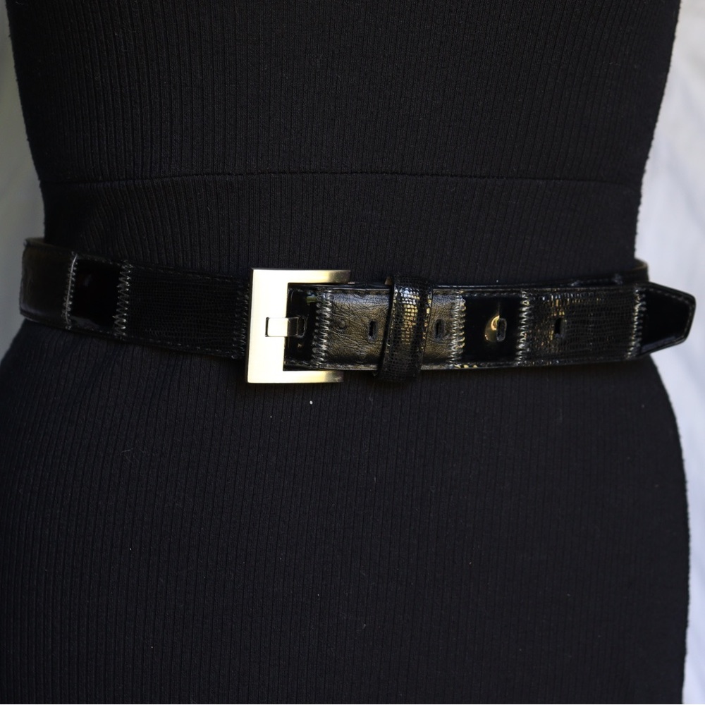 Black Leather Belt